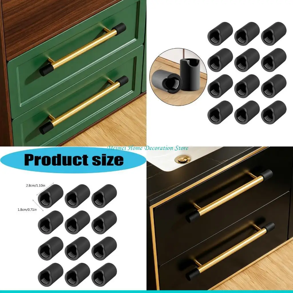 H7BF 12 Piece Baby Proof Silicone Edges Protectors Bumper Pads for Tables & Drawers