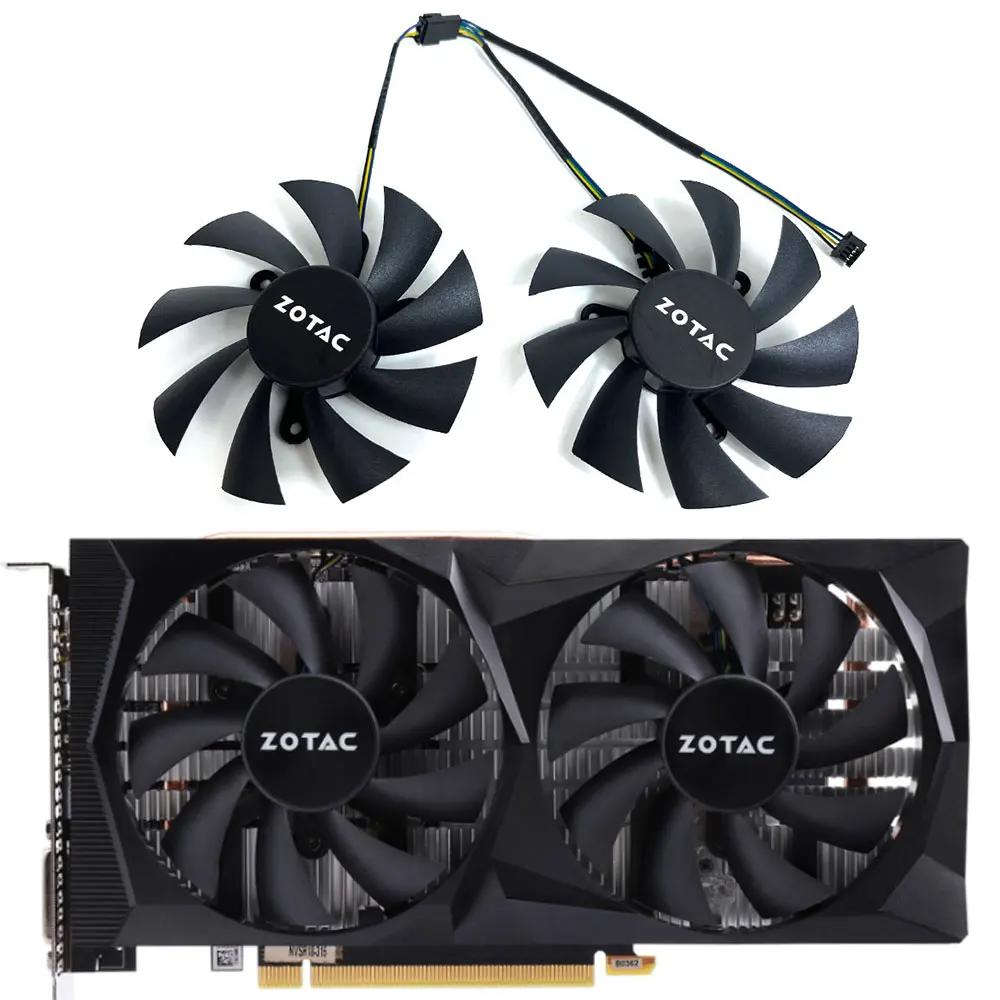 NEW GA92A2H CF9015H12S 87MM RTX 2060 GPU Fan，For ZOTAC RTX 2060、RTX 2060 Super、RTX 2070、GTX 1660 Graphics card cooling fan