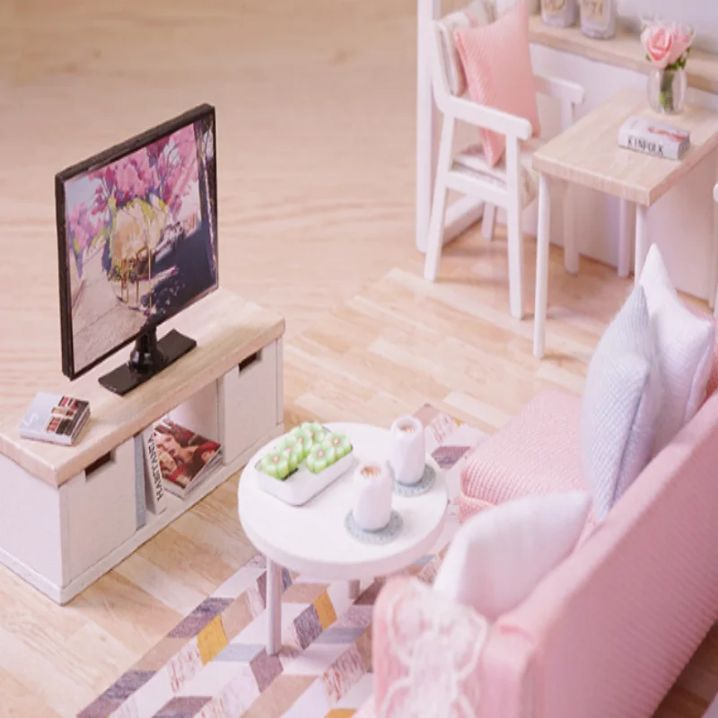 غرفة أميرات OUZEY Serene Life، بيت دمية خشبي ثلاثي الأبعاد، هدية إبداعية للفتيات المراهقات #4