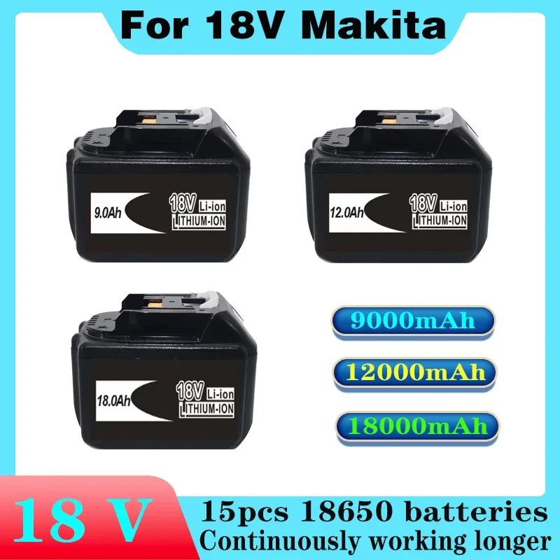 

18 в подходит для Makita BL1860 BL1850B BL1850 BL1840 BL1830 аккумулятор отвертки 15 шт. 18650 для замены аккумулятора электроинструмента.