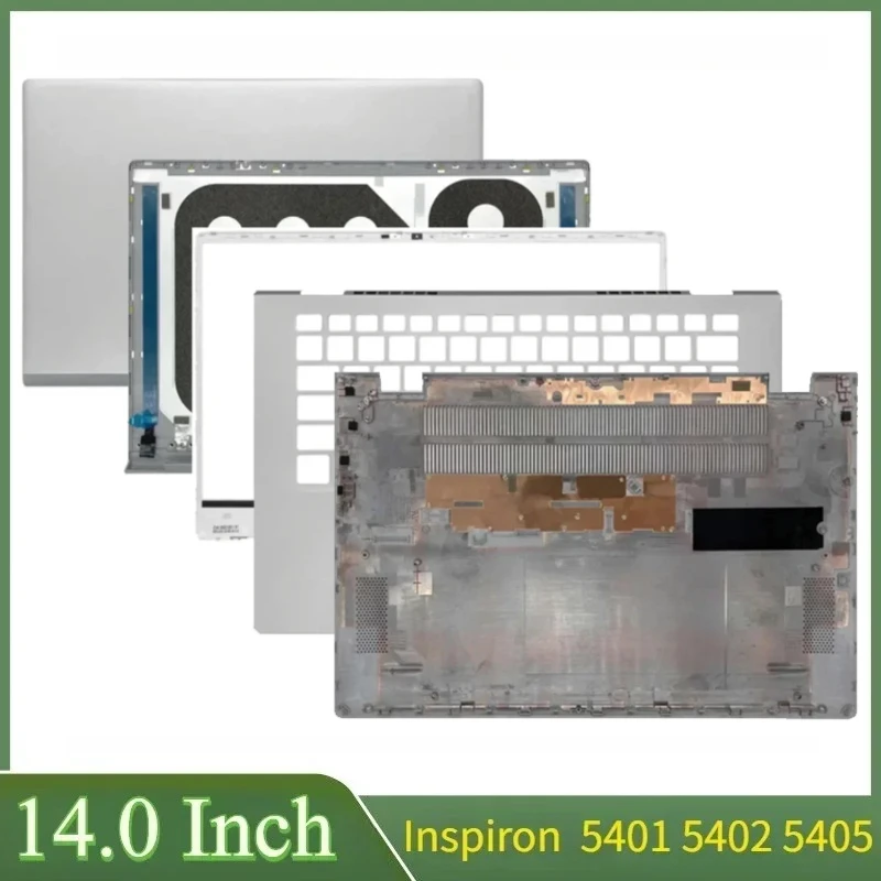 

14 "серебристый для ноутбука Inspiron 5405 Inspiron 5401 5402, задняя крышка ЖК-дисплея, передняя панель, упор для рук, верхняя часть корпуса, нижняя нижняя часть корпуса