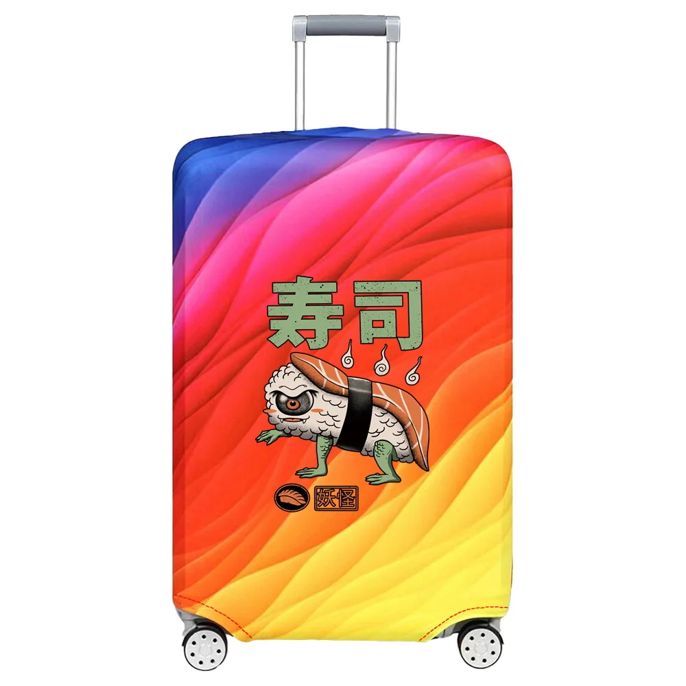 18-28 Inch Luggage Cover Suitcase Protective Cover Resistant Elastic Fabric Cute Monster Series Durable Travel Case Covers