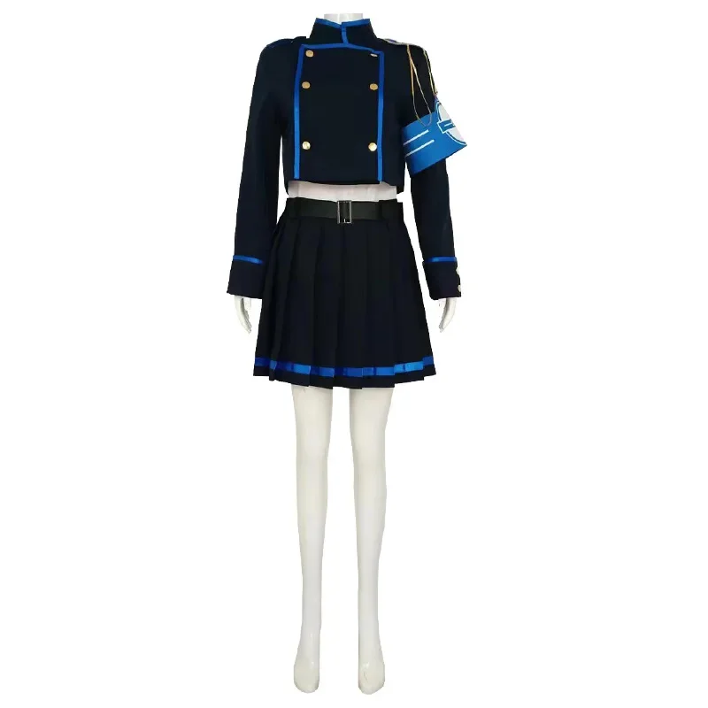 Blue Archive Railway Academy New Student Lovely Uniform Cosplay Costume Halloween Carnival Party Role Play With Hat