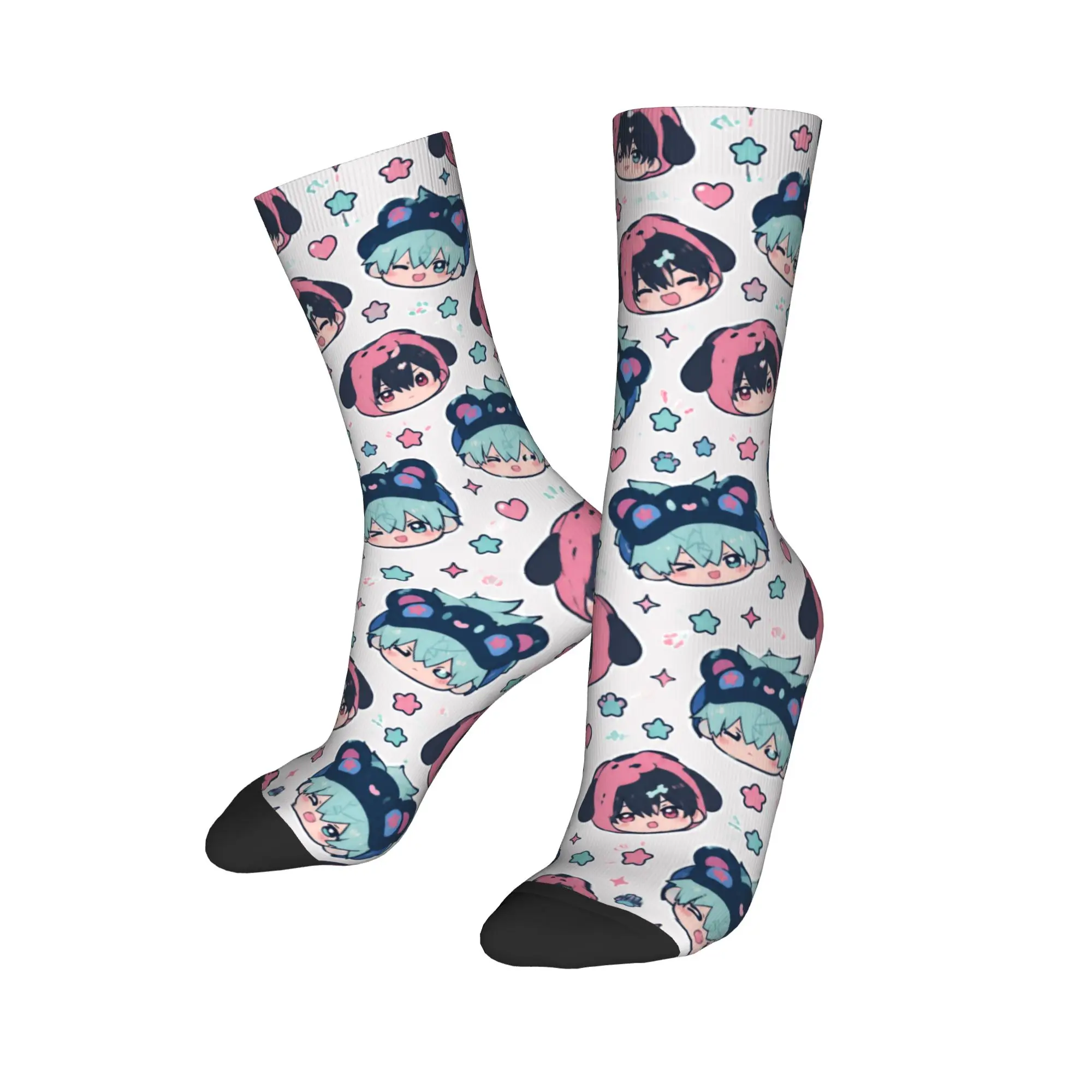 Ivantill Till Alien Stage Chibi Graphic Socks  Funny Stockings Winter Non Slip Men's Socks Comfortable Printed Running Socks