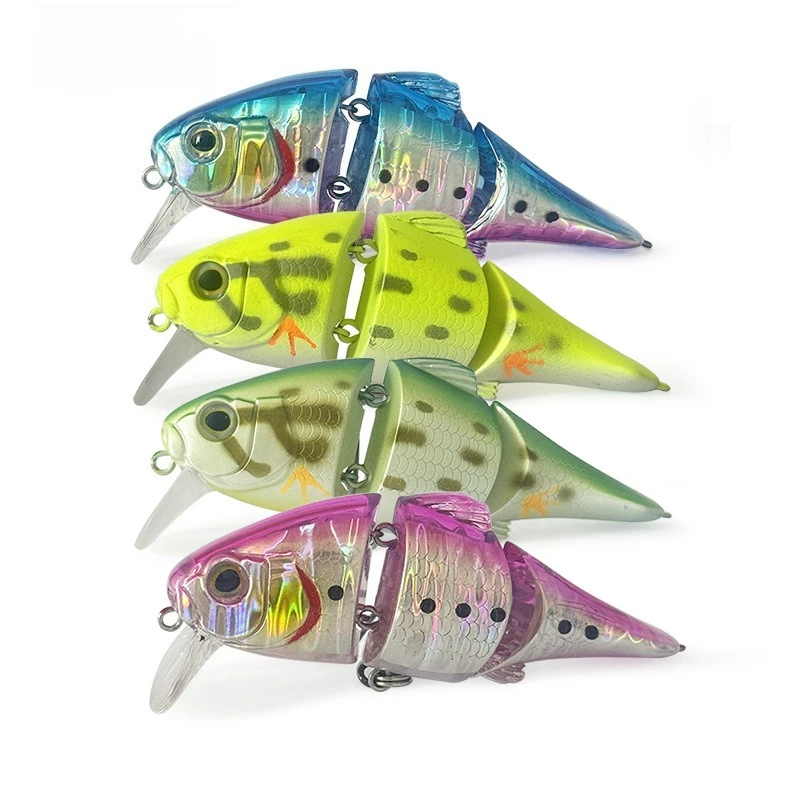 

7.2cm9.3g Floating Fishing Lures Triple joint body Glide Swimbaits Floating Artificial Hard Bait Baits Wobblers For Bass Pike