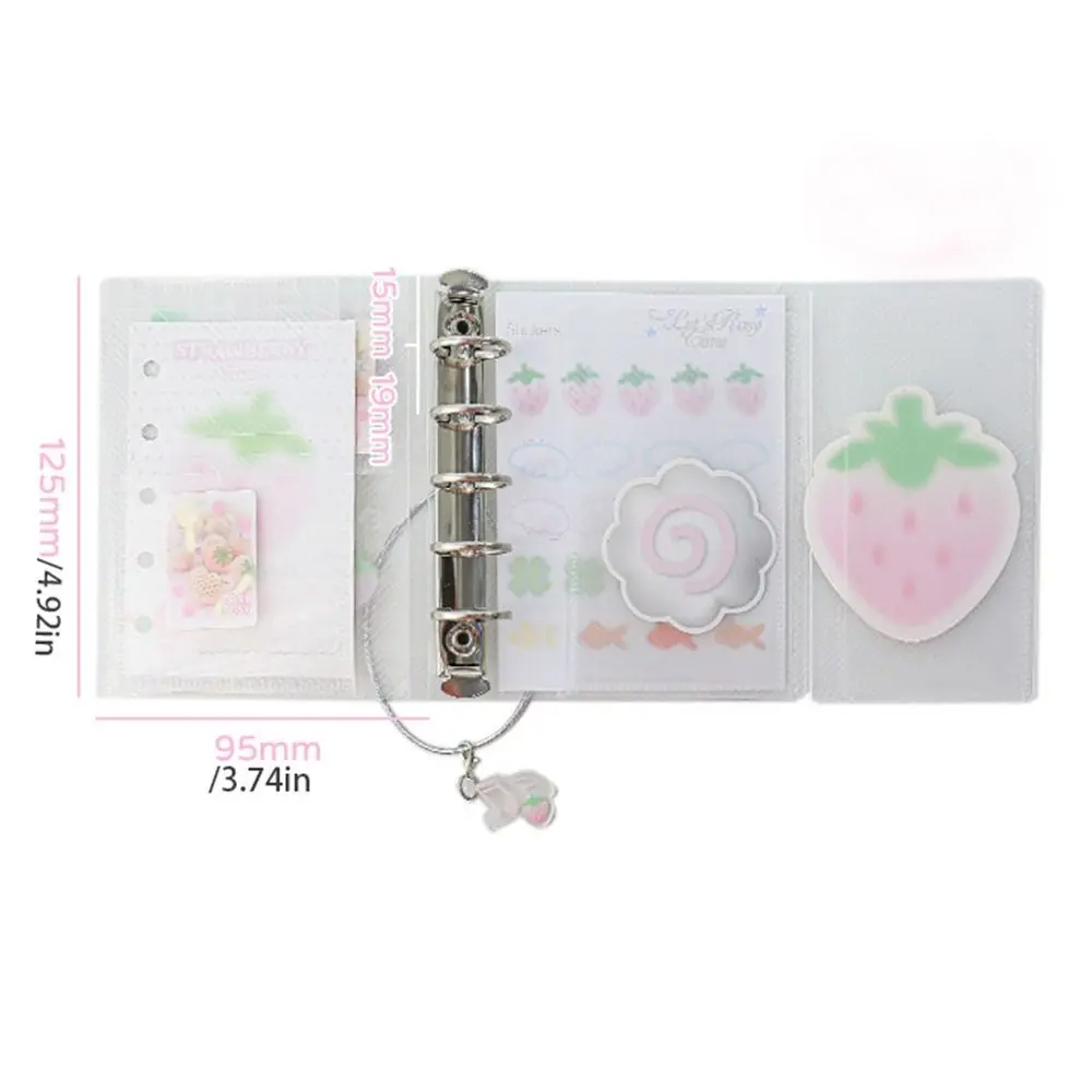 Stationery Cartoon Loose-leaf Notebook Mini Twill Hand Account Book Binder Portable Hand Ledger School