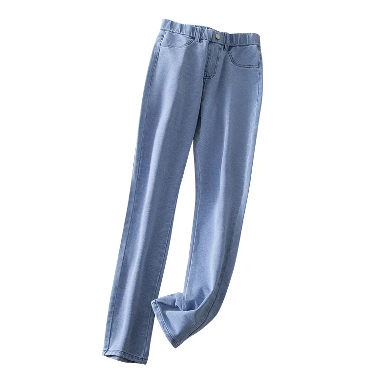 Imagem -03 - Verão Feminino Novo Casual Commuting Magro de Nove Pontos Jeans Magros 2023