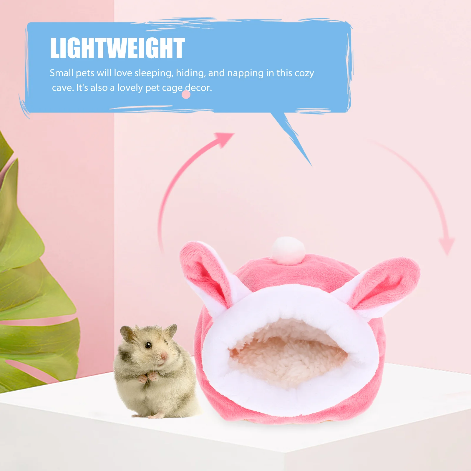 Accessories Hamster Nest Plush Figure Toys Pet Sleeping Bed Short Guinea Pig Warm House