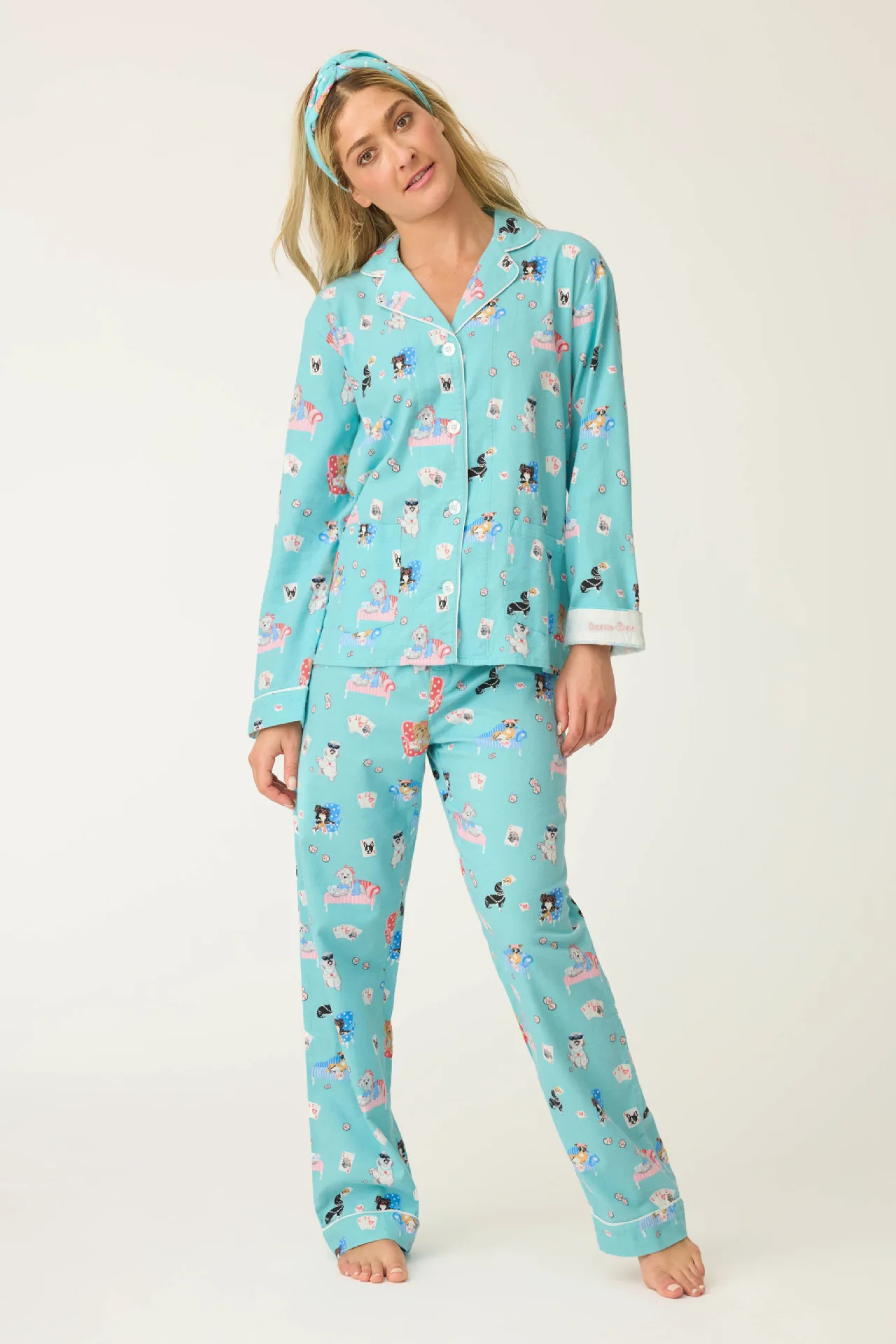 

Женский пижамный комплект, одежда для сна с милым мультяшным принтом, элегантный топ и брюки, 2 шт., мягкая хлопковая пижама Pour Femme, одежда для сна, домашняя одежда