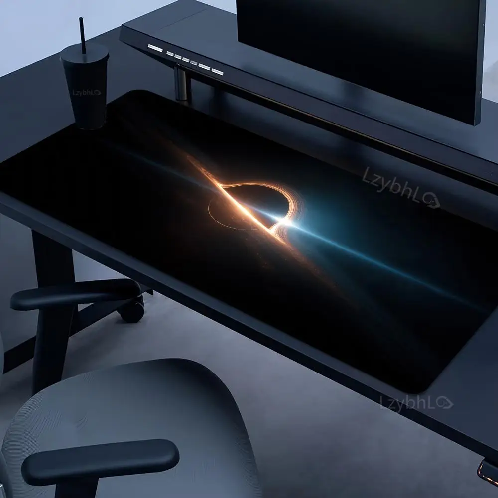 Interstellar Black Hole Mouse Pad Large Rubber Anti-slip Keyboard Table Mats HD Gaming Office Mousepad XXL Game Laptop Desk Mat