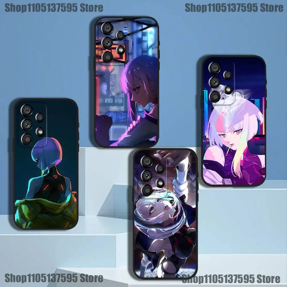 

Lucy C-CyberpunkS Phone Case For Samsung Galaxy A91,80,73,72,71,53,52,51,22,5G Shockproof Soft Black Cover