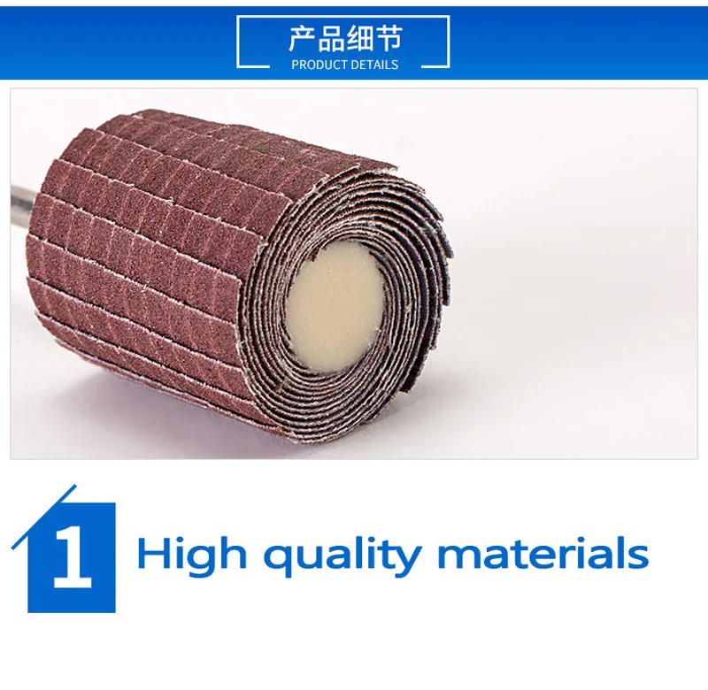【Liquidação】 1 peça haste de 6mm 35mm de diâmetro lixa pano roda derusting polimento remoção de rebarbas cabeça de moagem abrasiva