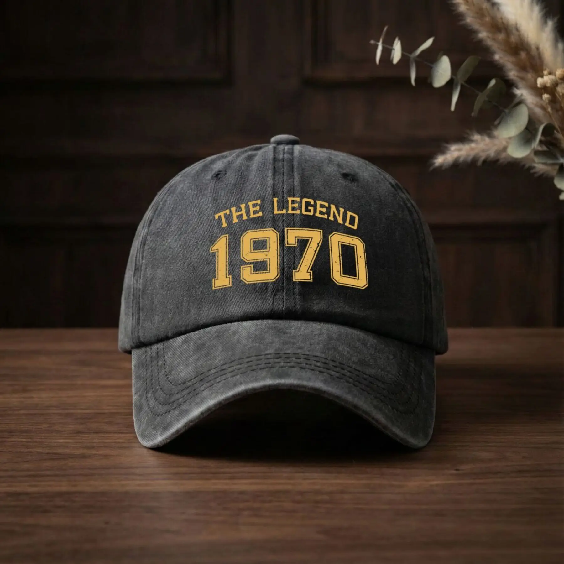 1970 Legend Vibe Vintage Washed Distressed Duckbill Cap - Retro Baseball & Golf Hat Suitable for &, Adjustable Lightweight Breat