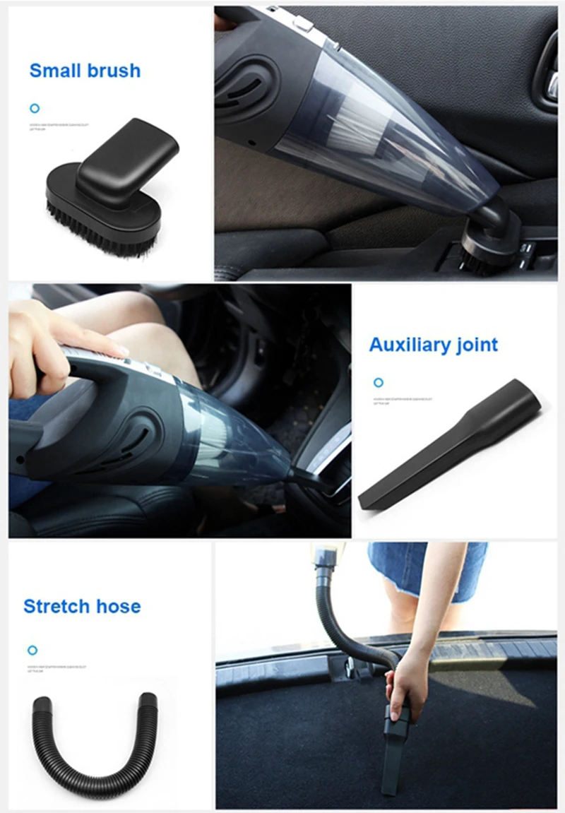 Wireless Vacuum Cleaner Powerful Efficient Cyclone Suction Rechargeable Handheld Vacuum Cleaner Charge For Car Home Pet Hair