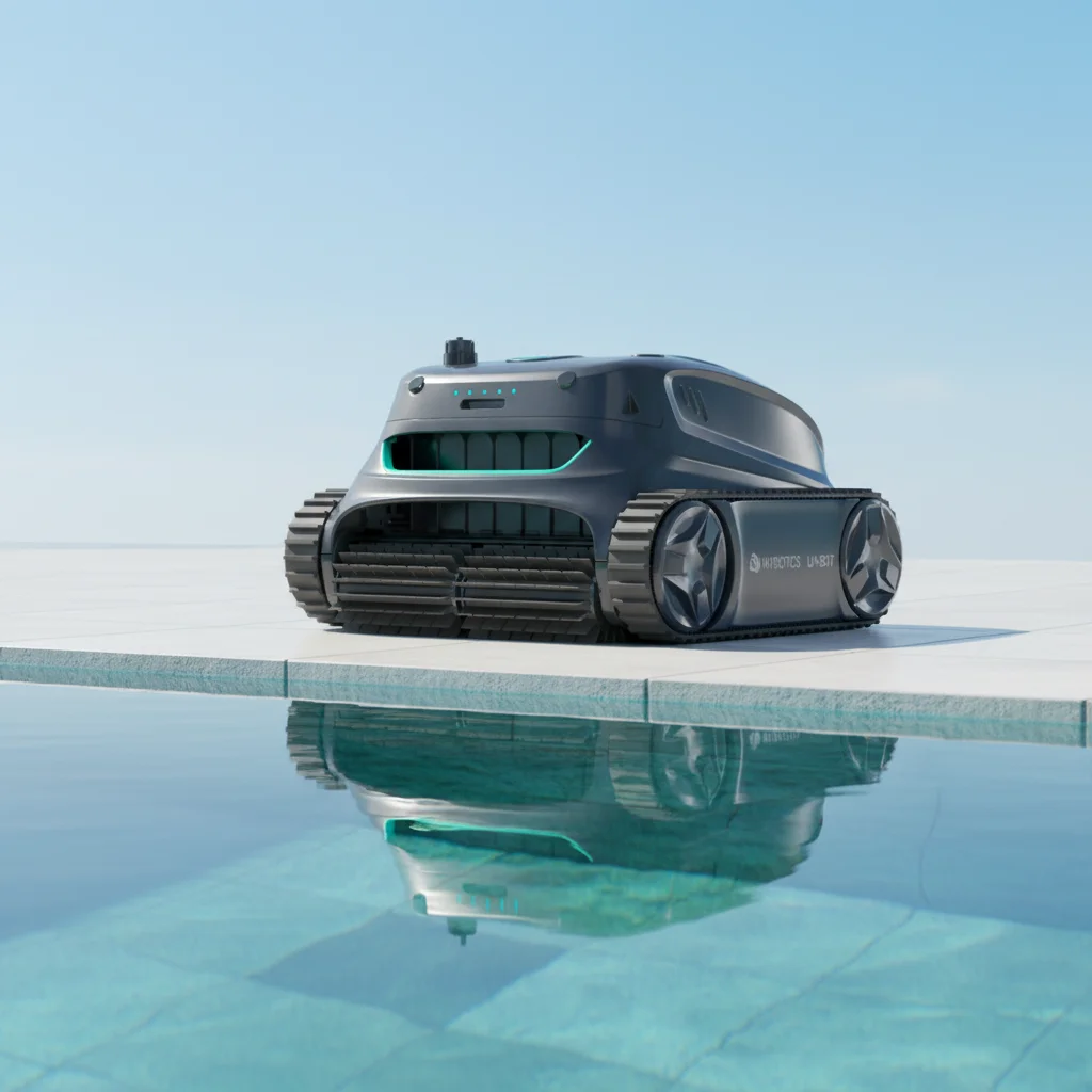 STROVAN 150m² Robotic Pool Cleaner, Eco Li-Battery, High-Efficiency Filtration for Outdoor Hotels