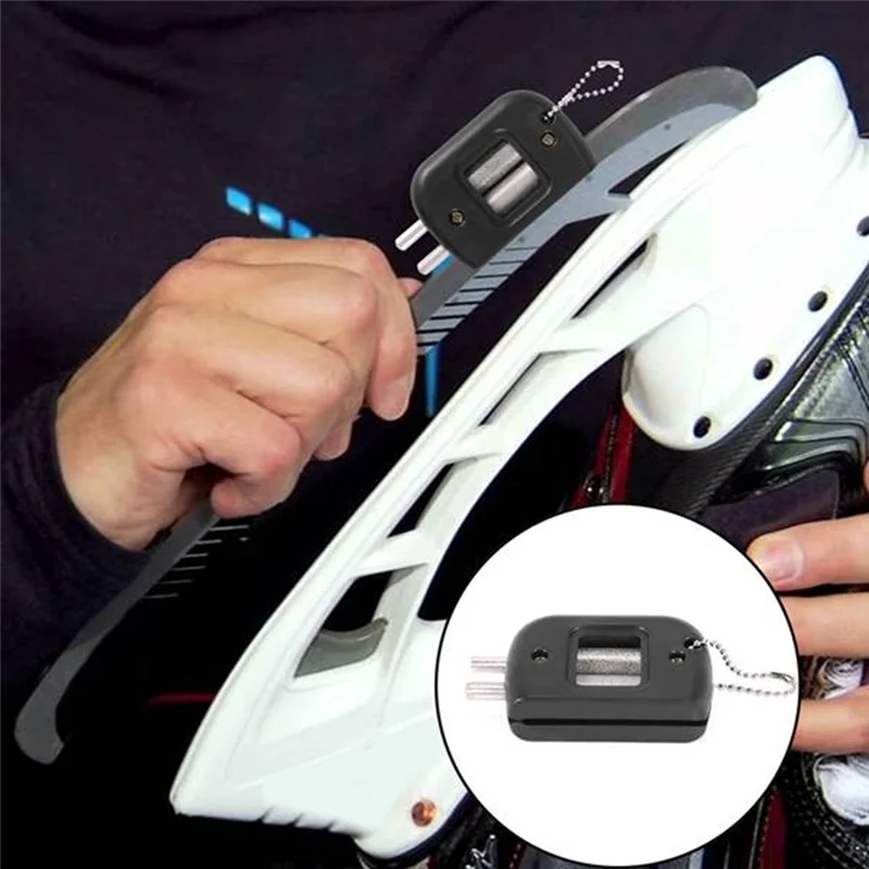 B72A Handheld Ice Skate Edge Blade Sharpener Grindstone Sharpening Stone Tool For Ice Hockey Skates Figure Skating Blade