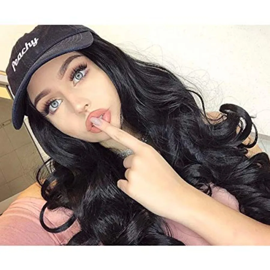 IMSTYLE 26 بوصة أسود الدانتيل شعر مستعار أمامي طبيعي طويل متموج شعر مستعار اصطناعي لحفلة تنكرية للهالوين زي الحدث المرحلة لكل #2