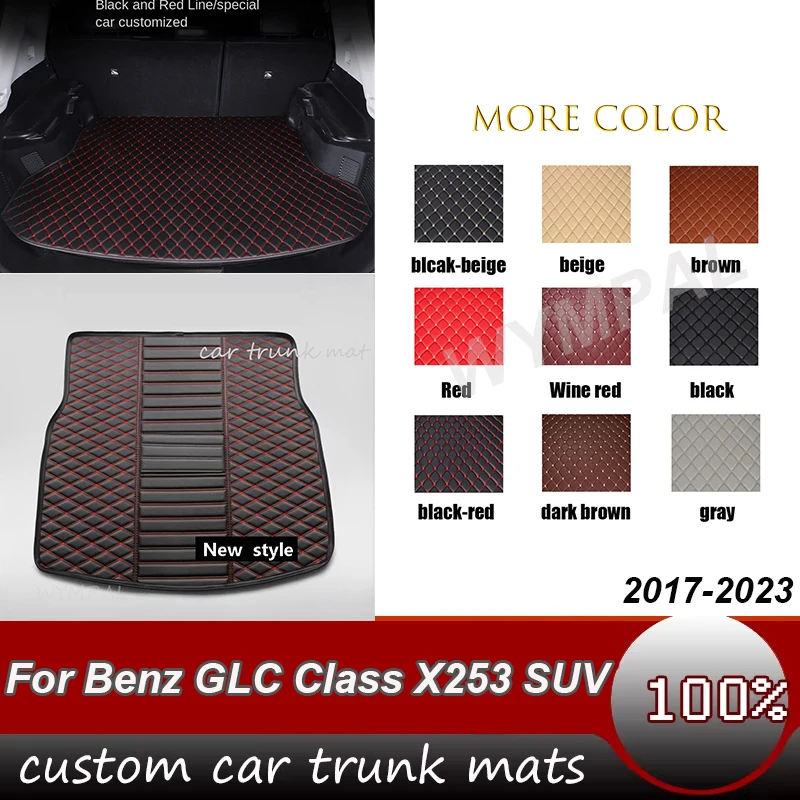 

For Mercedes-Benz GLC Class Coupe C253 2017 2018 2019 2020 2021 2022 2023 2024 Car Trunk Mat 3D Design Non-Slip Accessories