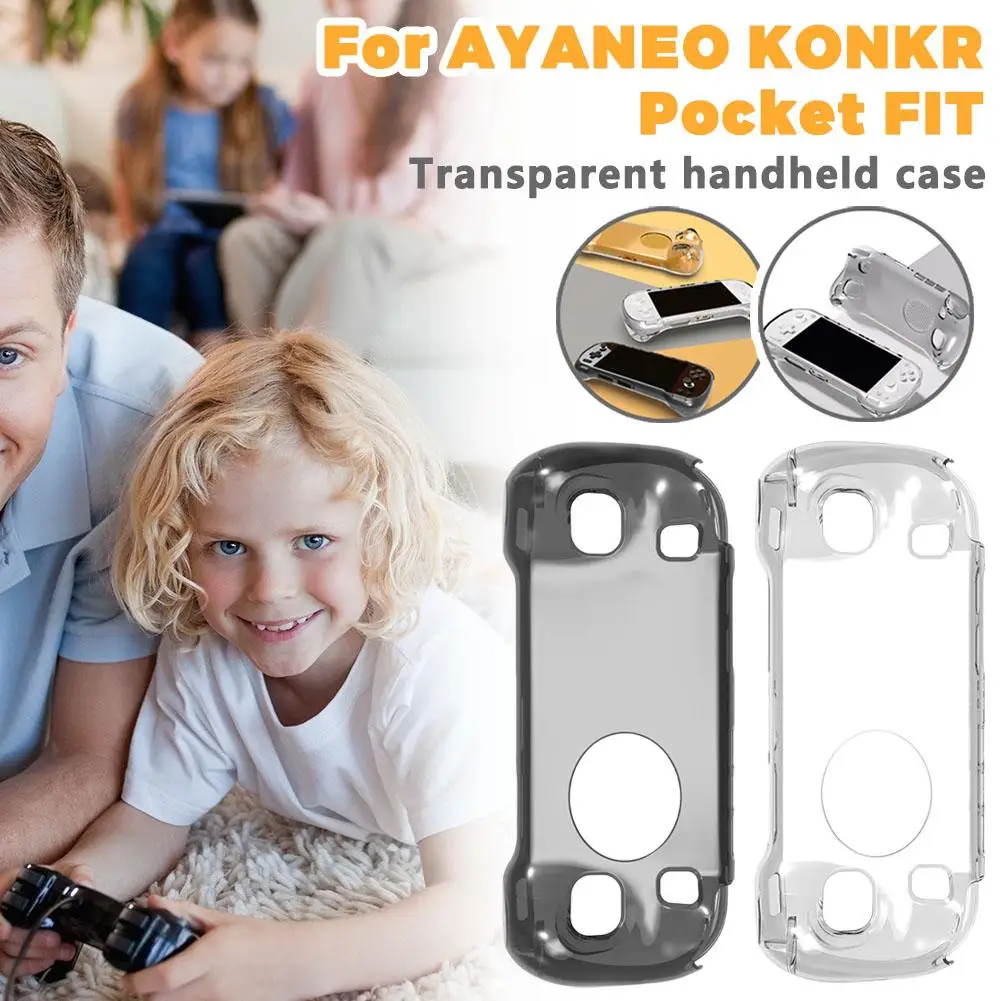 

For AYANEO KONKR Pocket FIT Handheld Phone Protective Case Transparent TPU Soft Rubber Cover