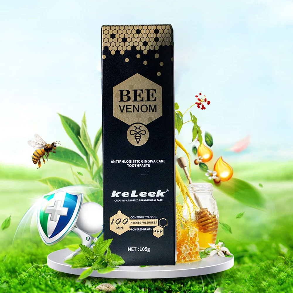 Bee Propolis Toothpaste Brightening Whitening Teeth Cleaning Care Oral Cleaning Household Toothpaste Fluoride Free keleek