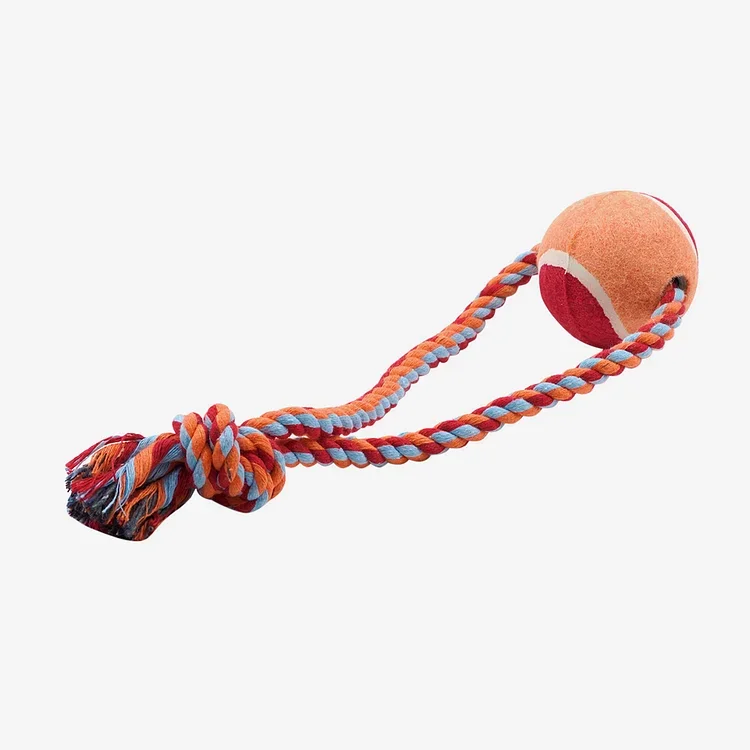 YUEJIA 2 PCS JUGUETE PELOTA CON CUERDA PARA PERRO（30cm、38cm、45cm）