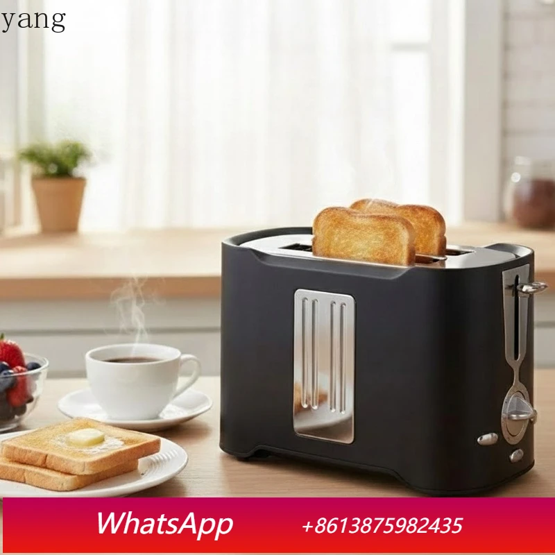 

LTT Black Stainless Steel Toaster Toaster Toaster Driver Mini Breakfast Maker