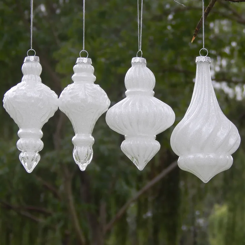 White transparent glass ball handicraft