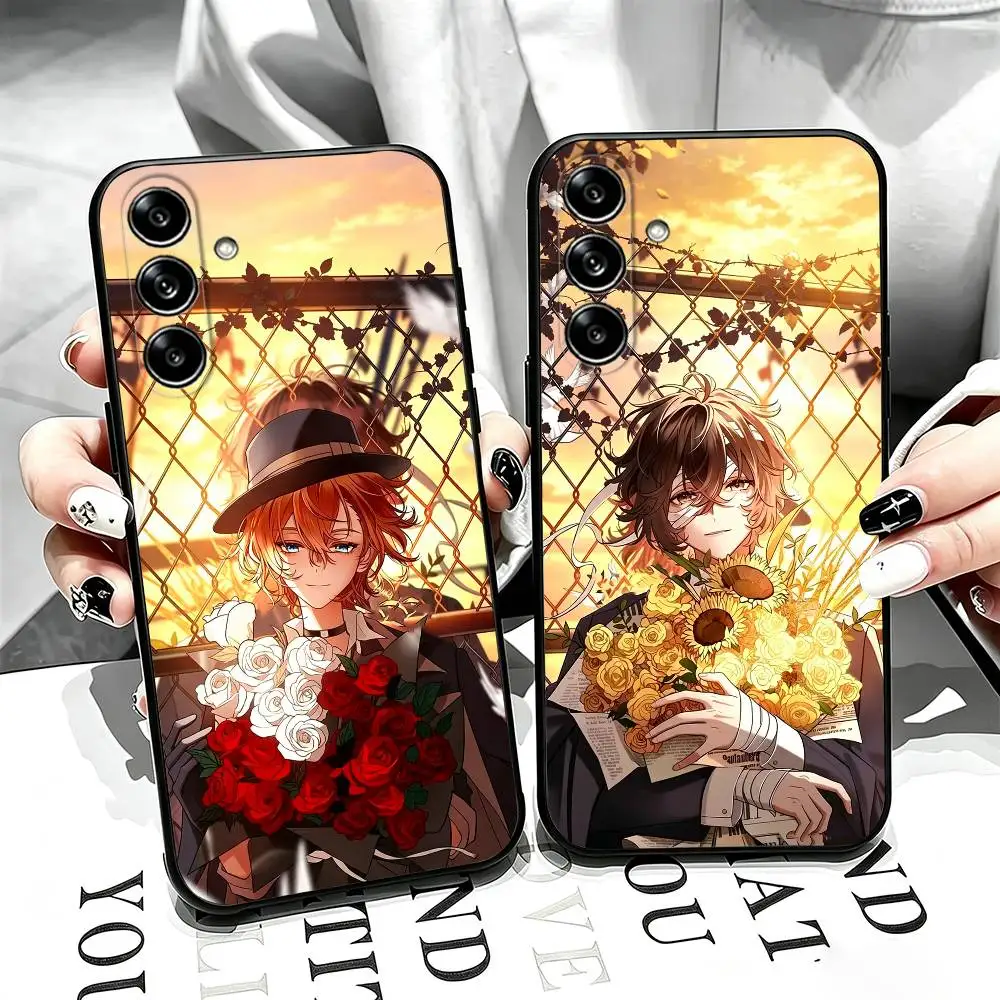 Anime B-Bungo Stray Dogs Phone Case Black Silicone Soft For Samsung Galaxy A73,A72,A71,A70,A53,A52,A51