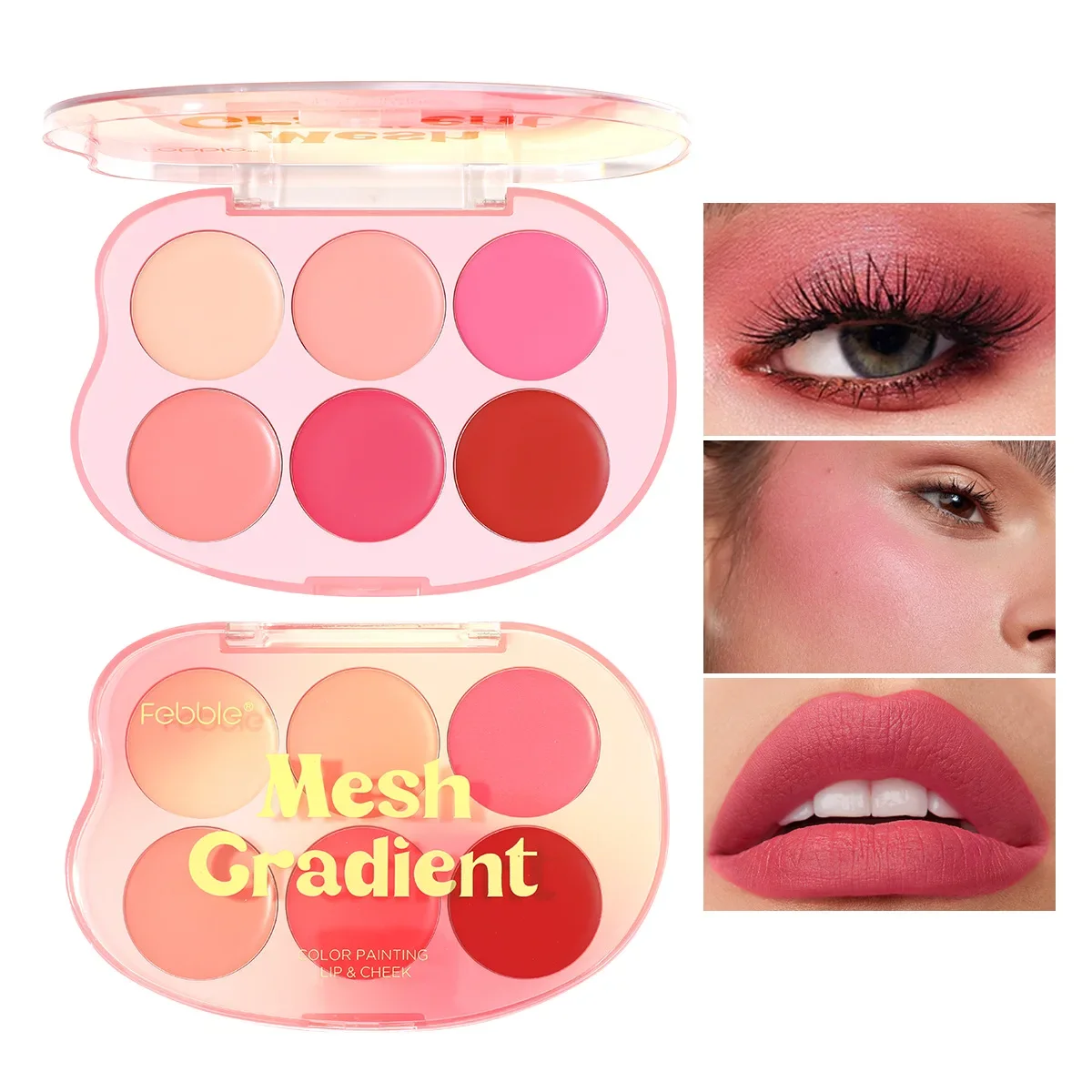 Rouge à lèvres dégradé, surligneur, Palette de fard à joues, durable, naturel, imperméable, éclaircissant, beauté du visage, maquillage pour femmes, cosmétiques