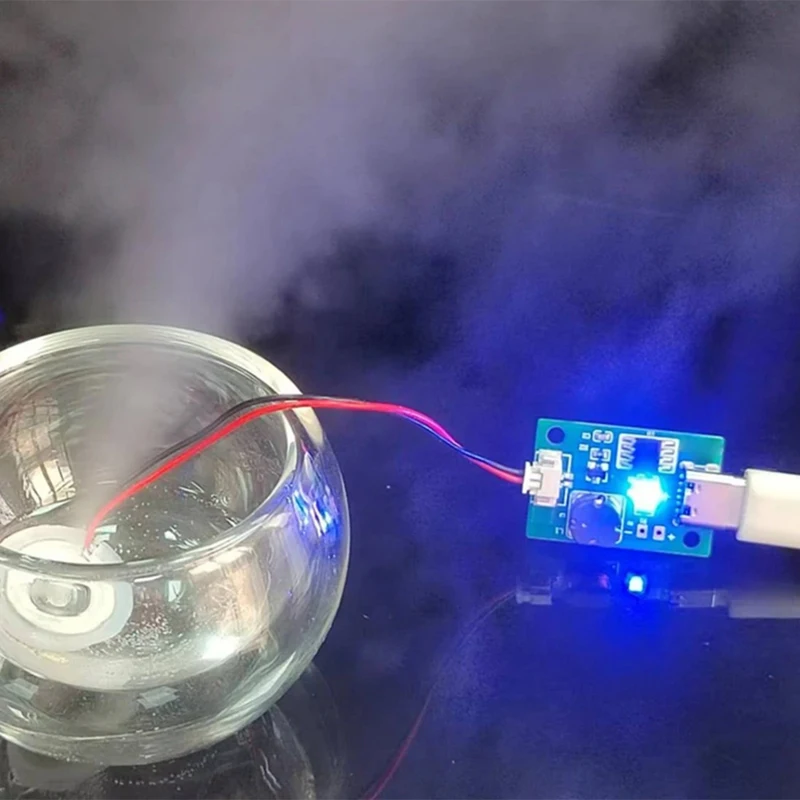超音波噴霧加湿モジュール,シングル,切り替えなし,日曜大工,ミニ加湿器TYPE-C,回路基板,DC 5V