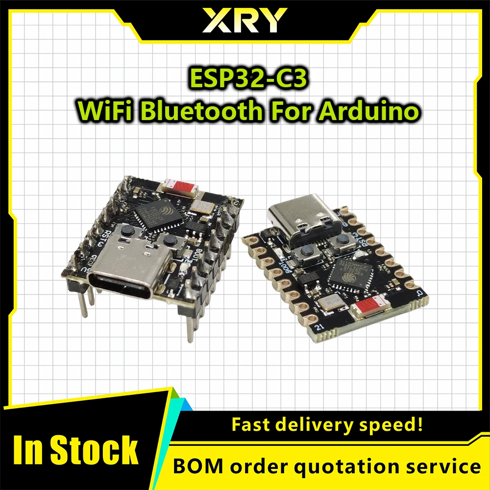 XRY 1-5PCS ESP32-C3 Development Board ESP32 SuperMini Development Board ESP32 Development Board WiFi Bluetooth For Arduino
