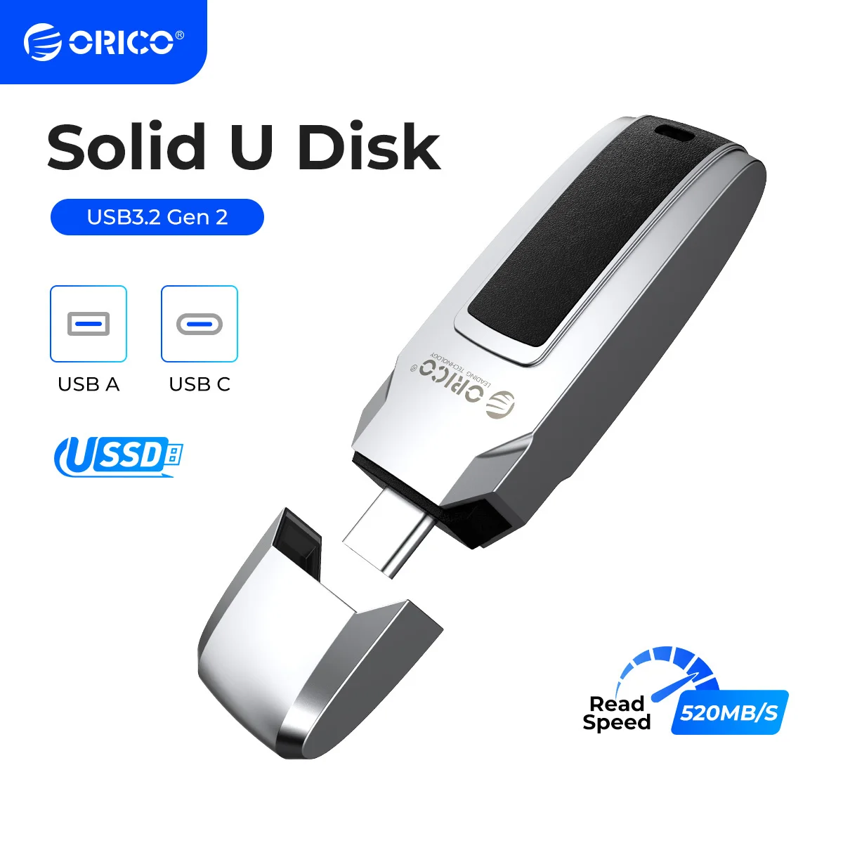 ORICO UFSD 411 برميل/الثانية محرك القلم المعدني محرك قرصي جلدي يو إس بي Type C 512GB 256GB 128GB 64GB USB عصا Pendrives ث/تصميم شكل السيارة