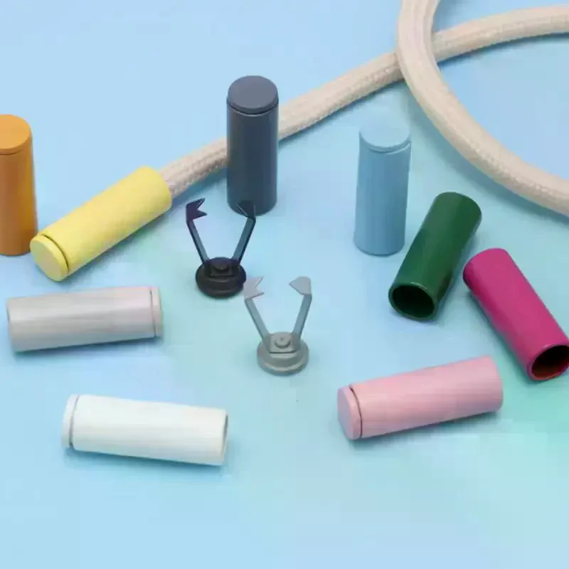 10Pcs DIY Bag Shoes Garment Lanyard Accessories Metal Rope Ends Stopper Button Cord End Lock Cap Hanging Bell Buckle