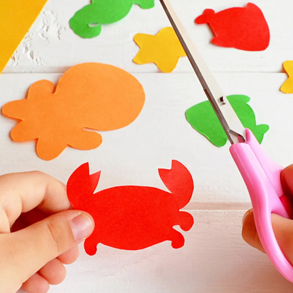 

2pcs Children Diy Folding Paper Dual-Sided Bright Color Square Craft Material For Kids Adults Art Home School Kindergarten