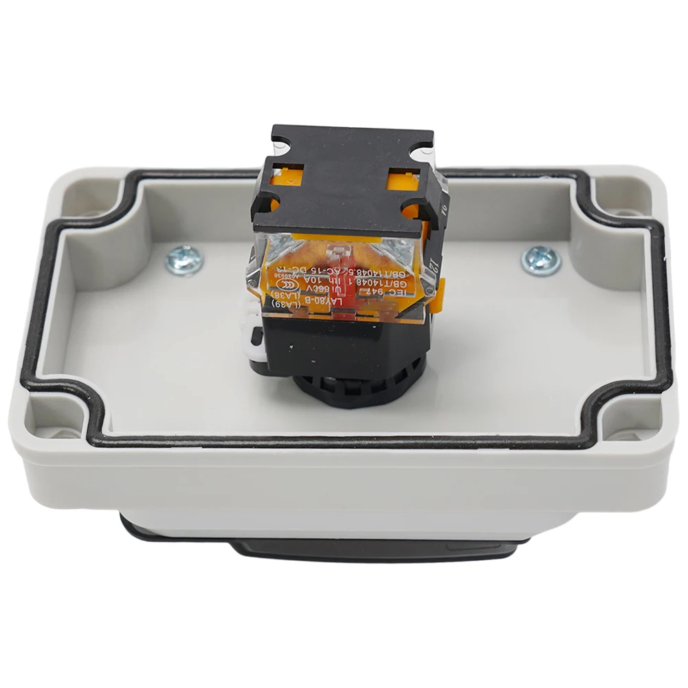 

Waterproof Industrial Stop Switch with Protective Box Featuring IP66 Rating and Connector for Electrical Systems
