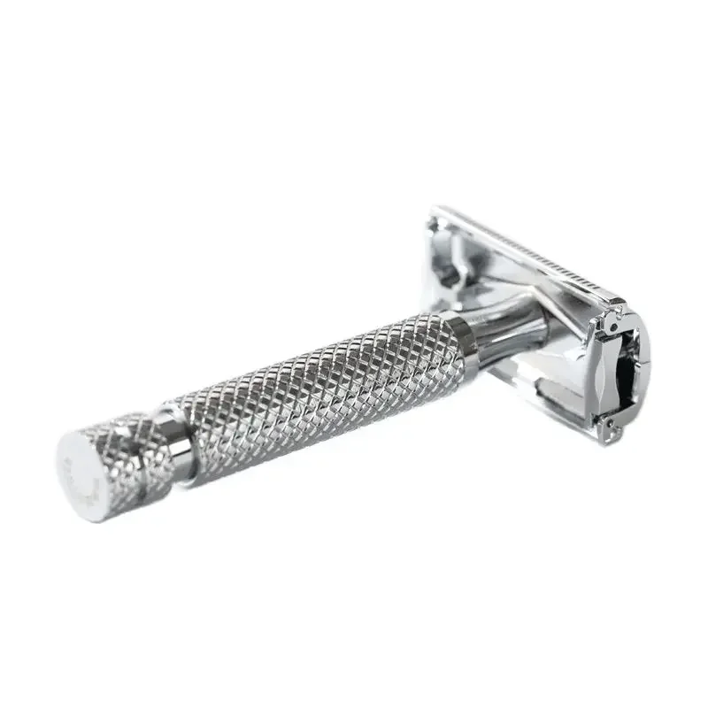 Yaqi Monarch Chrome Color Safety Razor 0.90mm Blade Gap 85MM Handle Length And 13.5MM Diameter For Mens Precise Shave Experience