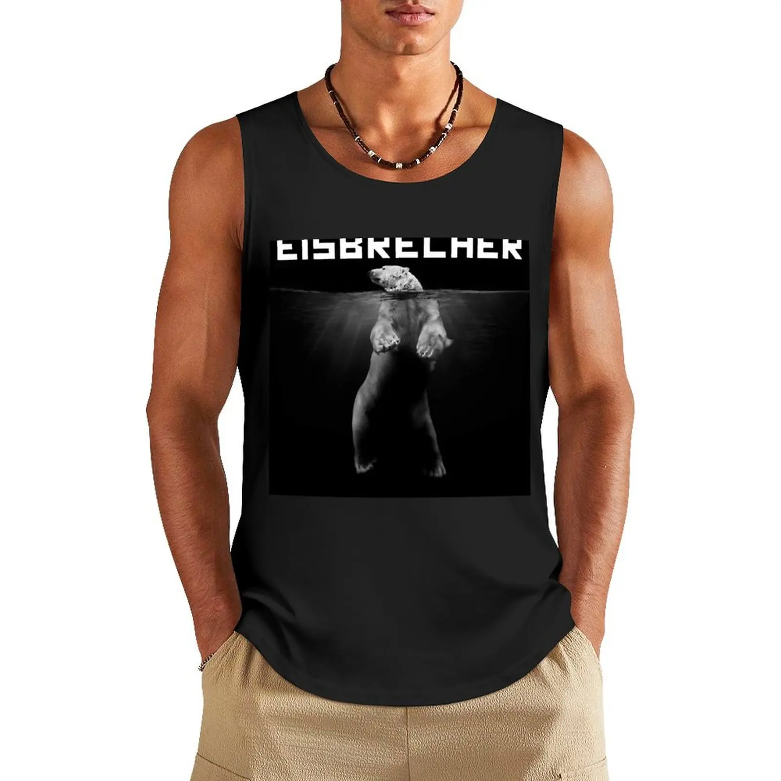 

Music Eisbrecher Logo Band Singe Tank Top summer clothes for men t-shirts man T-shirt sports Muscle fit