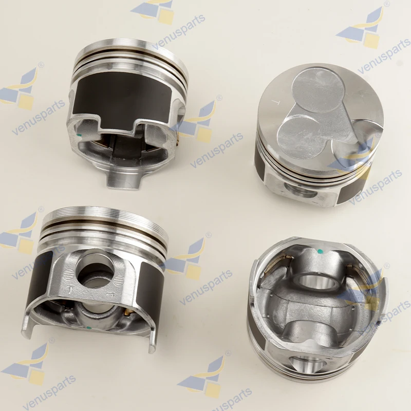 V1505 Piston +Piston Ring With Pin Lock + Clip 4-cylinder For Kubota D1105 Engine 78*2HK+1.5+4