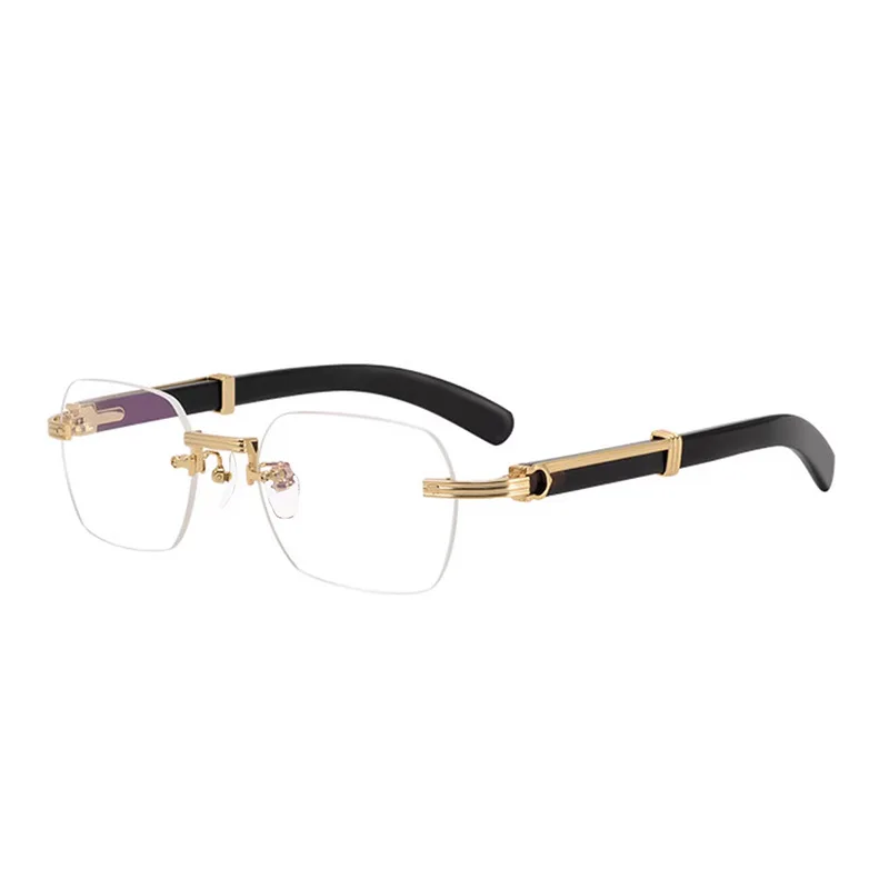 Men's business style square frame anti-blue light glasses for protecting eyes from computer screen radiation