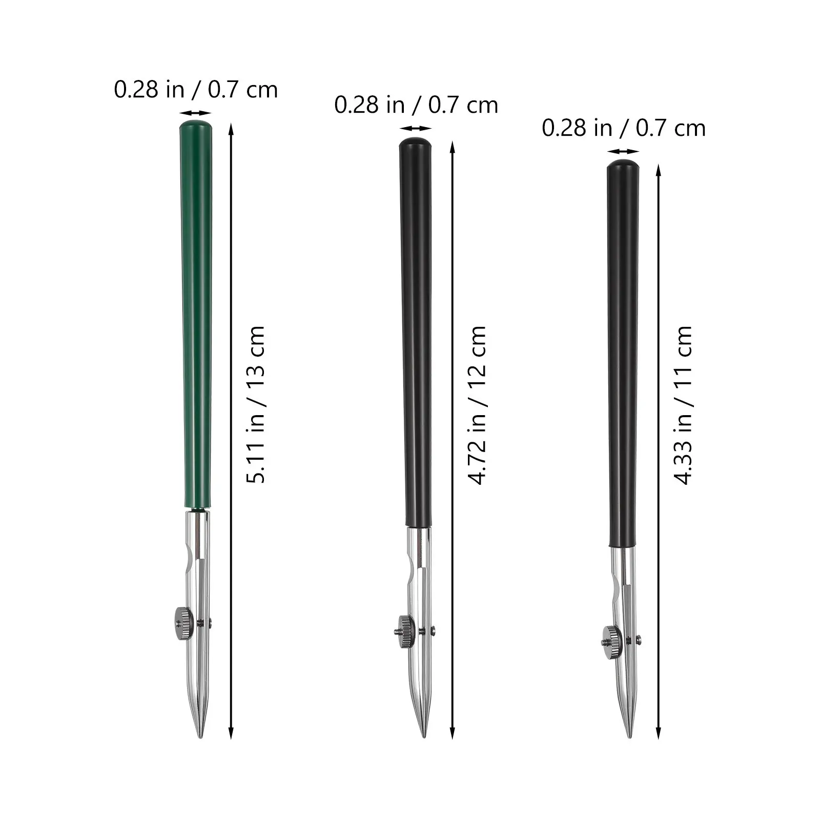3Pcs Art Ruling Pen Set Adjustable Straight Line Pen Tool Drawing Fine Lines Masking Fluid Technical Cartography Size L