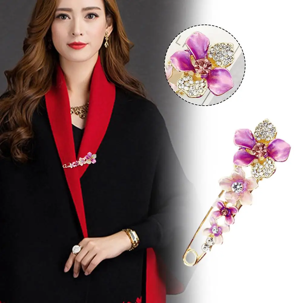 Рисунок 2 - Универсальная Брошь В Виде Цветка на шаль