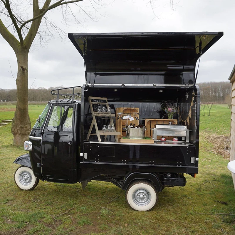 Allbetter Mobiler Motorrad-Food-Truck mit vollständiger Küche, Kaffee-Kiosk, Street-Food-Wagen, Tuk, Tuk, Bierbar, Food-Truck zu verkaufen