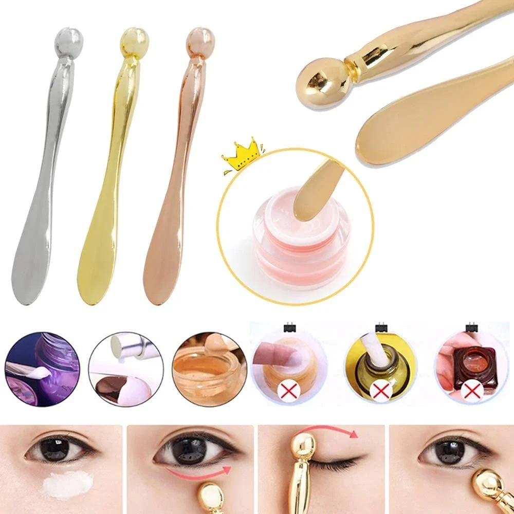 Bâtons de massage crème pour les yeux, anti-âge, anti-déformable, apaisant pour la fatigue des yeux, cuillère pour le visage, outil pour enlever les déformations et les cernes, 1PC