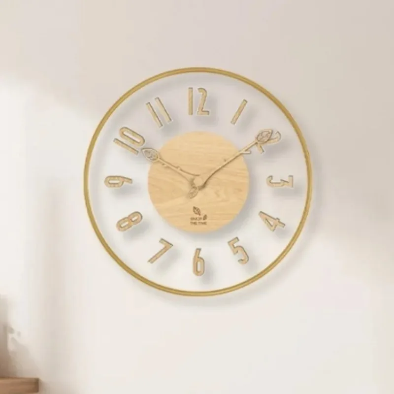 Intelligence Wall Clocks Radar Sensor Night Light 3D Stereoscopic Number Wall Clocks Modern Simple Living Room Home Decoration