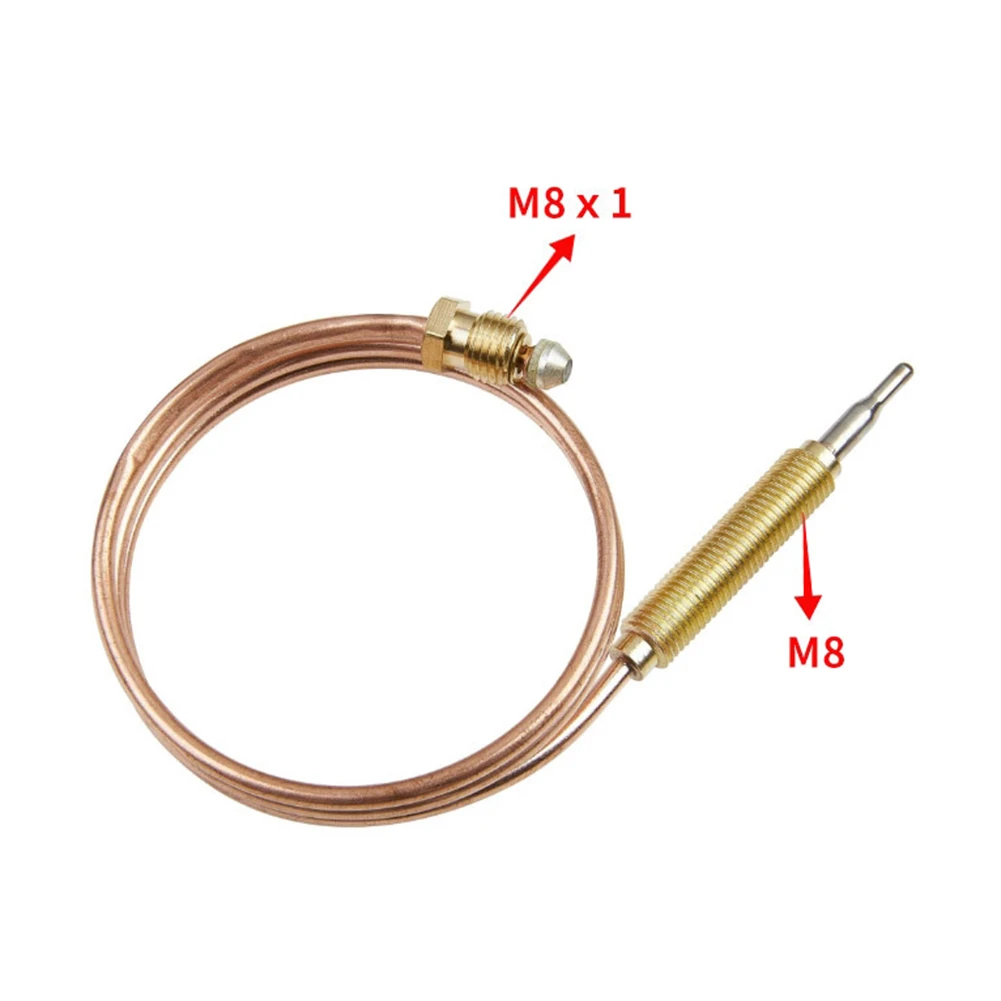 

30CM BBQ Thermocouple 30cm Thermocouple Fast Reply Time High Sensitivity Probe Metal Construction Premium Terminal Connectors