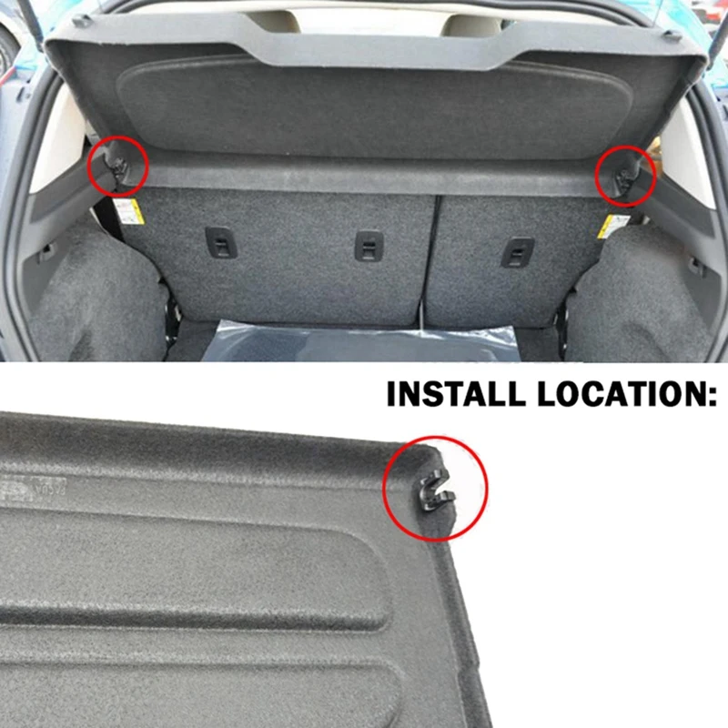 2X Rear Trunk Boot Load Cover Parcel Shelf Clips Pivot Bracket Mounting For Nissan Qashqai Dualis J10 2006-2013