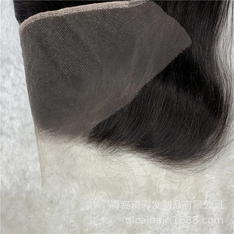 ストレート人毛 13x4 レース前頭事前摘み取り済み 150% 密度フルエンドナチュラルカラーブラジルバージンヘア 8-18 インチ