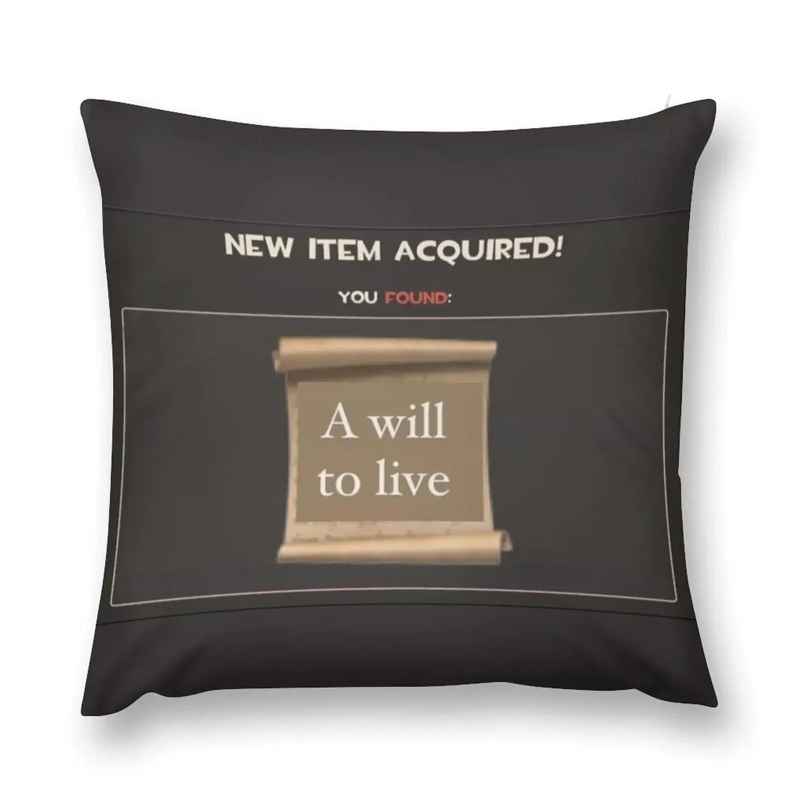 

Will to Live Throw Pillow ornamental pillows Rectangular Cushion Cover pillow