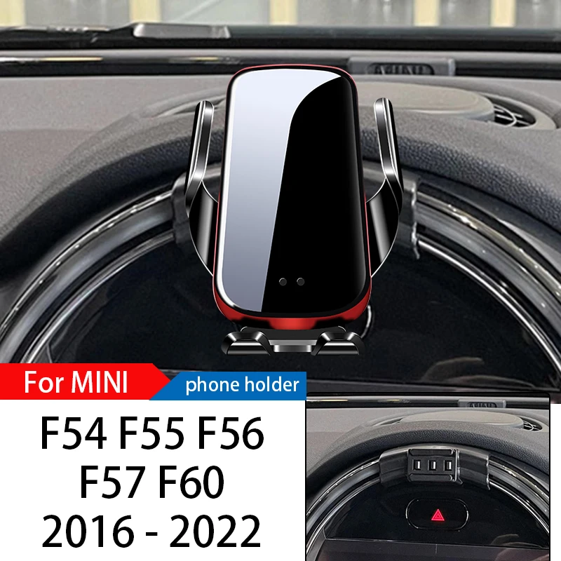 

Wireless Charger Car Phone Holder Mount Stand For Mini F54 F55 F56 F57 F60 2016-2022 Adjustable GPS Navigation Mobile Bracket