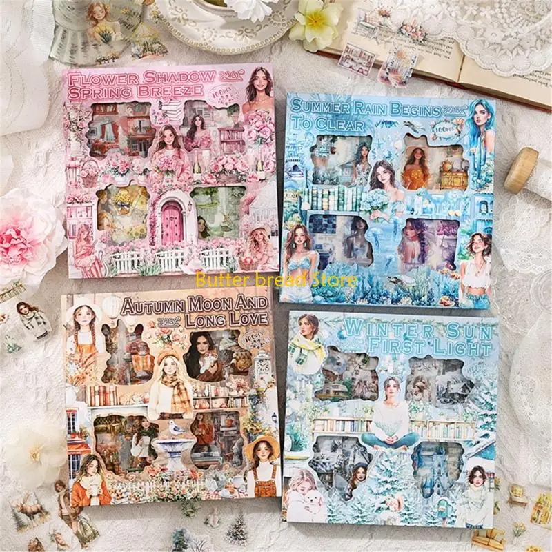 W89C Nhãn dán thẩm mỹ theo mùa PET